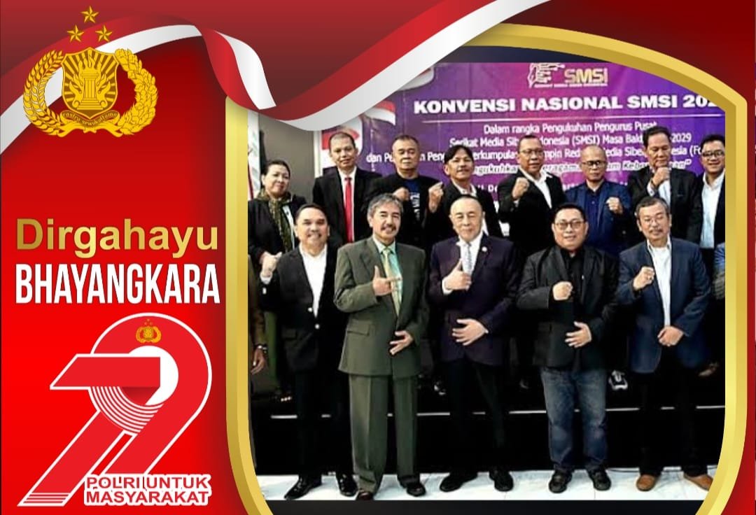 Hari Bhayangkara, Forum Pemred SMSI Minta Polri Tingkatkan Penegakan Hukum yang Berkeadilan