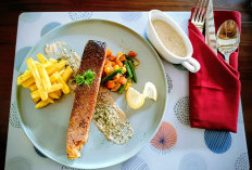 Salmon Steak Mushroom Menu Favorit Kedai D Minggiran