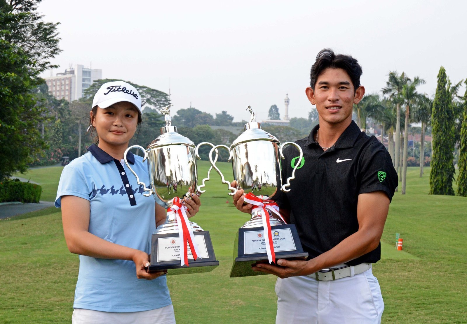 Hansel dan Elaine Harumkan Nama Indonesia di Turnamen Golf Amatir