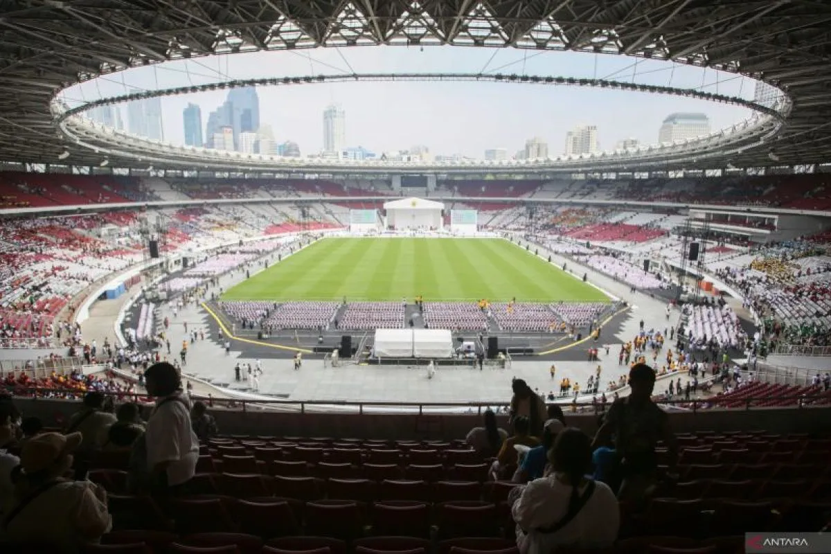 Kehadiran Paus Fransiskus di GBK Disambut 87.000 Umat Katolik